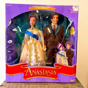 1997 Disney Anastasia & Dimitri 'Forever & Always' dolls by Galoob - NIB.